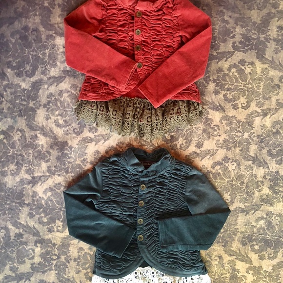 NWOT MUSTARD PIE Alice Jacket in Ruby - Picture 4 of 7